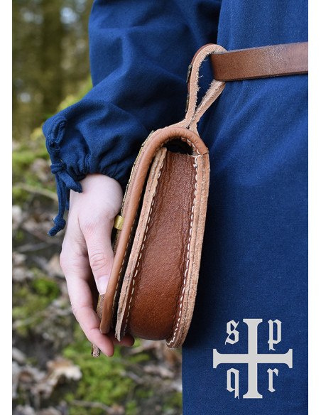 Bolso vikingo de cuero modelo Birka