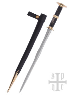 Deutscher Rondel-Langdolch mit Scheide, s. fünfzehnten