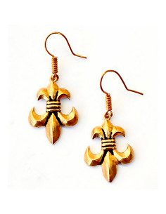 Middeleeuwse Fleur de Lis oorbellen 2
