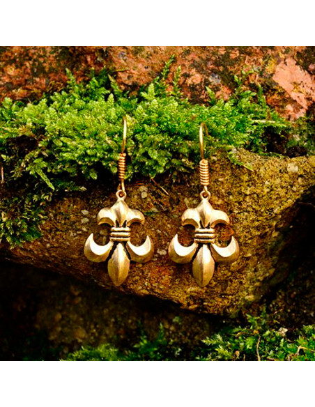 Pendientes Medievales Flor de Lis Pendientes Medievales Flor de Lis
