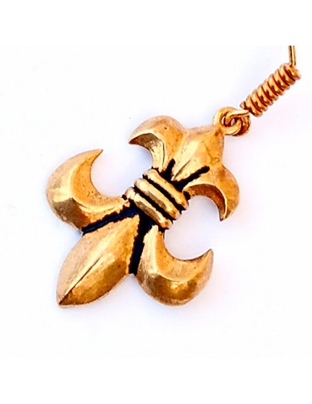 Middeleeuwse Fleur de Lis oorbellen