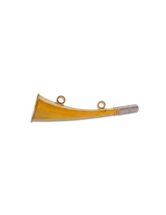 Englische Metalltrompete, 16 cm.