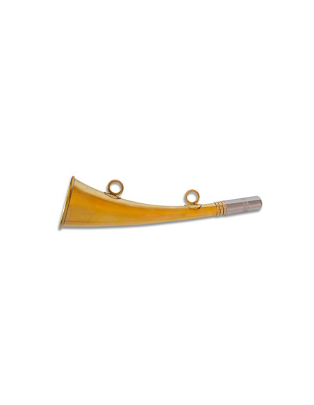Englische Metalltrompete, 16 cm.