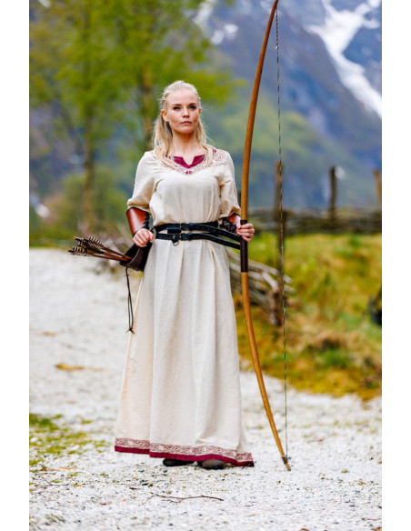 Vikingekjole model Lagertha, tofarvet...