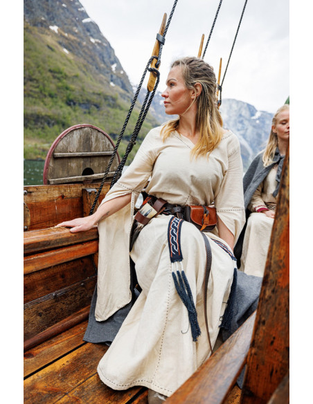 Vestido medieval mangas trompeta...