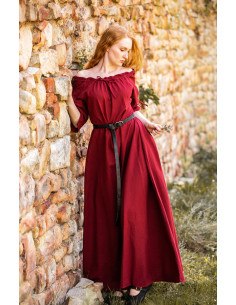 Vestido medieval Karen, rojo