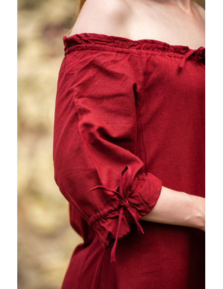 Vestido medieval Karen, rojo