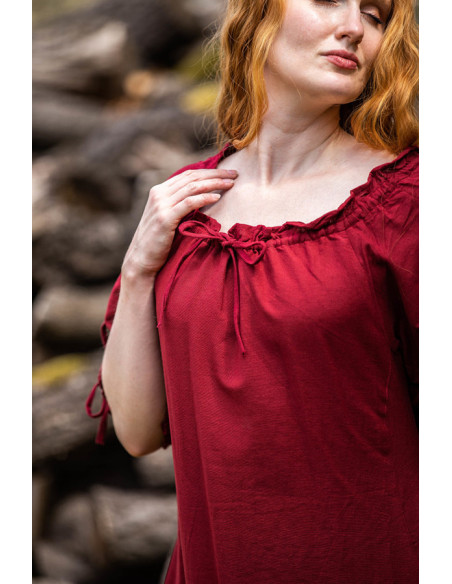 Vestido medieval Karen, rojo
