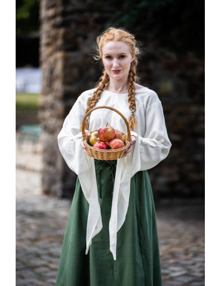 Blusa medieval mangas trompeta Irma,...