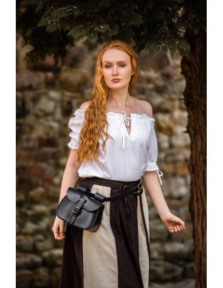 Blouse met strikbandjes Otillia