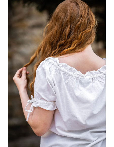 Blouse met strikbandjes Otillia