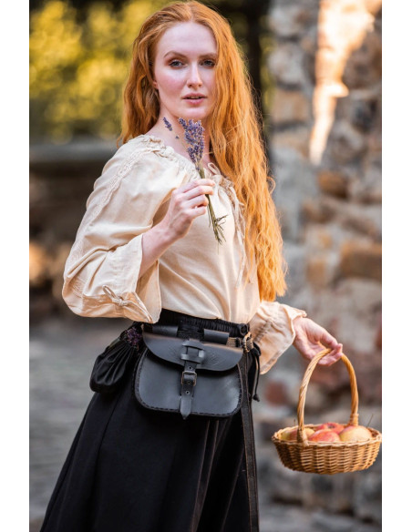 Blusa medieval mujer Bettina, cáñamo