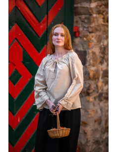 Middelalderlig damebluse Bettina, hamp 2