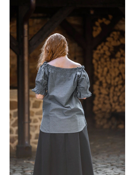 Blusa medieval Verena, manga corta