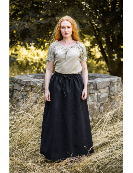 Mittelalterbluse mit Krawatten Modell...