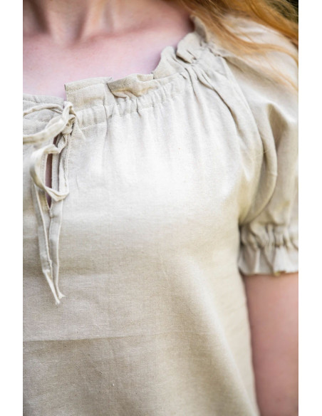 Blusa medieval con lazos modelo...