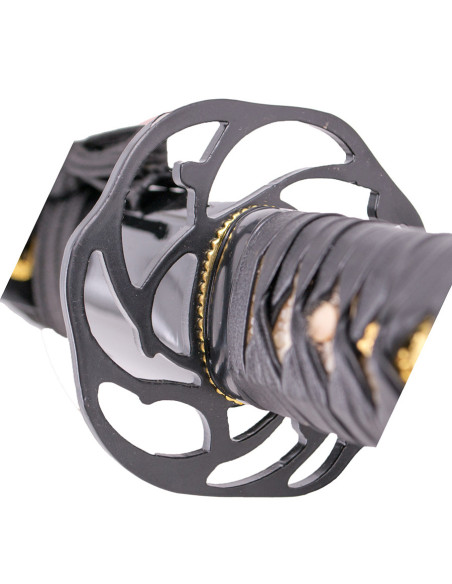 Katana funcional hoja acero damasco y...