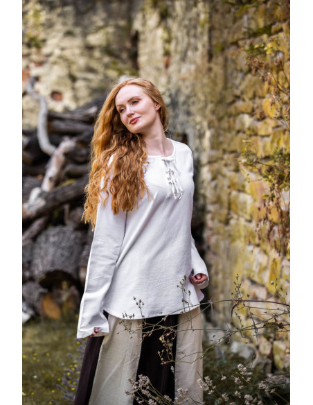 Mittelalterbluse Modell Tilda, weiße...