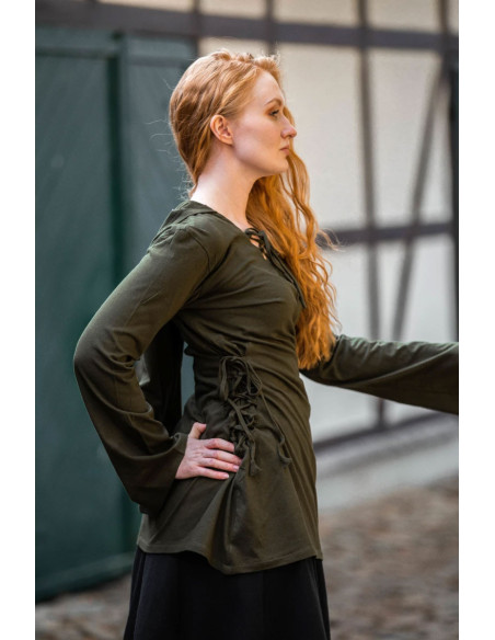 Blusa medieval Lea con cordones Blusa medieval Lea con cordones