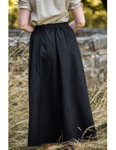 Falda medieval mujer Smilla, negro 2