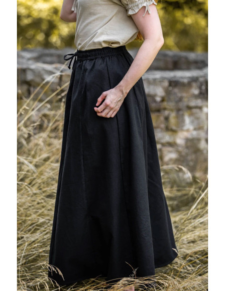 Falda medieval mujer Smilla, negro