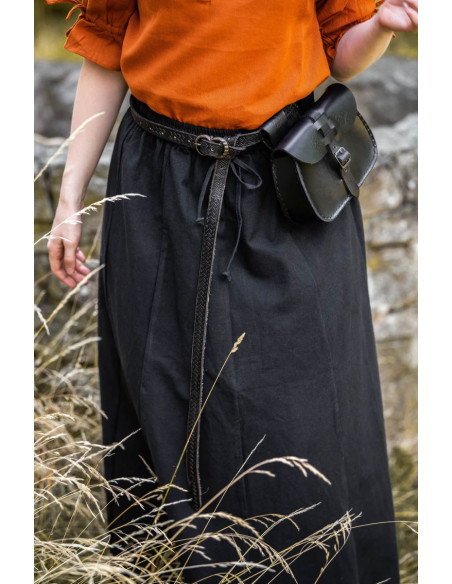 Falda medieval mujer Smilla, negro