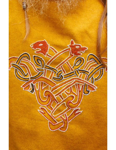 Wikinger-Gugel in Lana Bjomolf Senfgelb