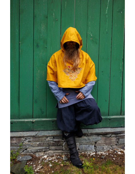 Viking Gugel in Lana Bjomolf Mosterdgeel