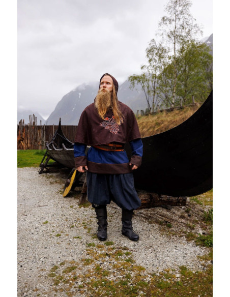 Viking Gugel in bruine Bjomolf-wol