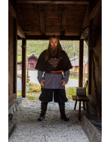 Viking Gugel in bruine Bjomolf-wol