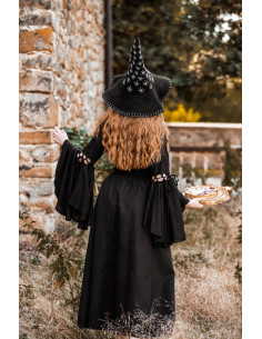 Sombrero de bruja modelo Star, color negro 2