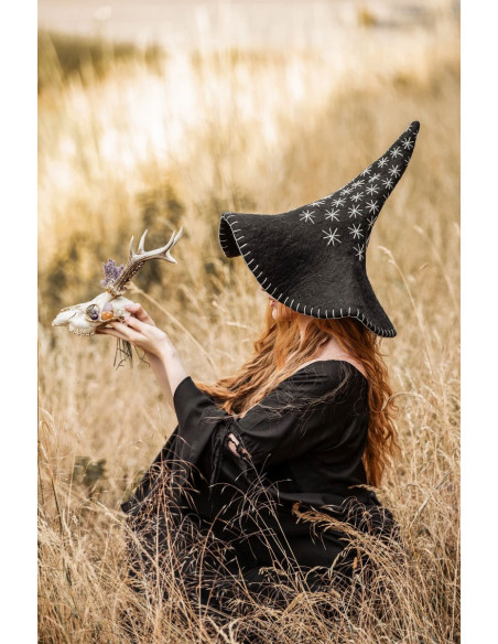 Sombrero de bruja modelo Star, color... Sombrero de bruja modelo Star, color...