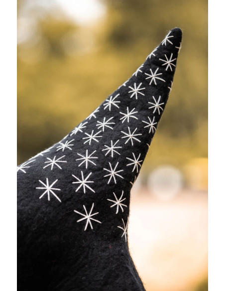 Ster model heksenhoed, kleur zwart