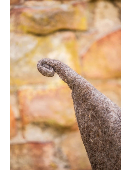 Glinda model heksehat, naturlig brun...