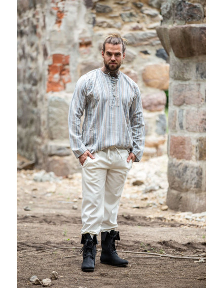 Boerenhemd met stropdas model Felix