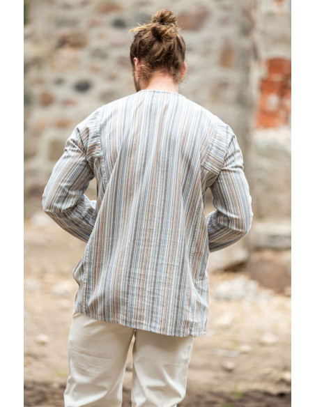 Camisa campesino con lazos modelo Felix