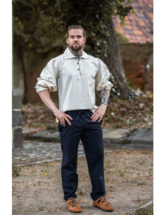 Mittelalterhemd Modell Ferdinand, naturweiß 2