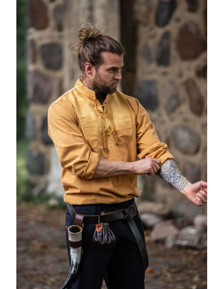 Camisa medieval cordones