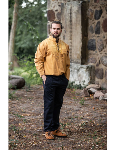 Camisa medieval cordones