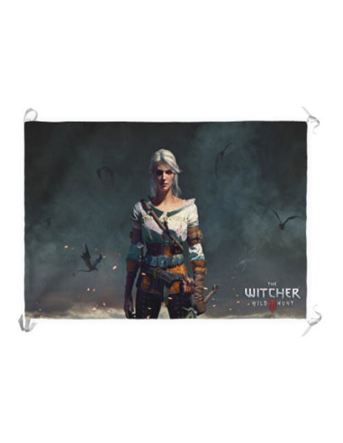 Banner-Flagge Ciri, The Witcher III Wildhunt (70x100 cm.)
 Material-Satin