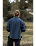 Mittelalter Hemdschnürsenkel Modell Ansbert, blaue Farbe