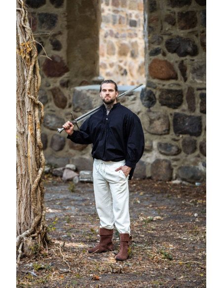 Camisa medieval ancha Oswald, color...