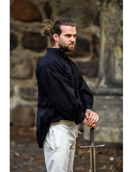 Camisa medieval ancha Oswald, color...