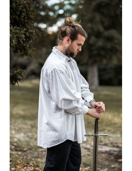 James model højhalset piratskjorte,...