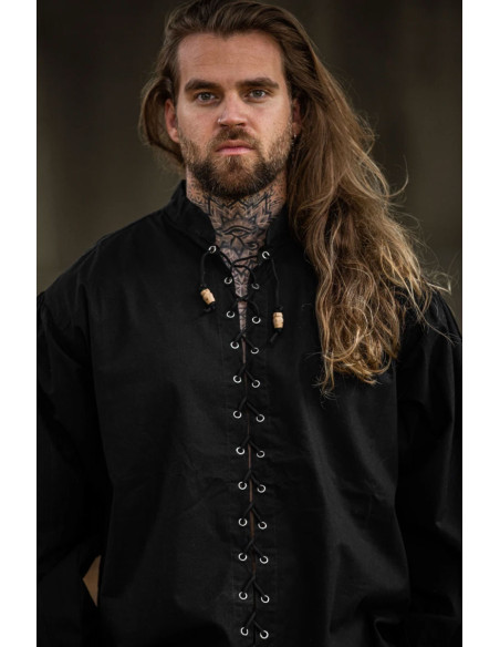 Camisa medieval con lazos modelo... Camisa medieval con lazos modelo...