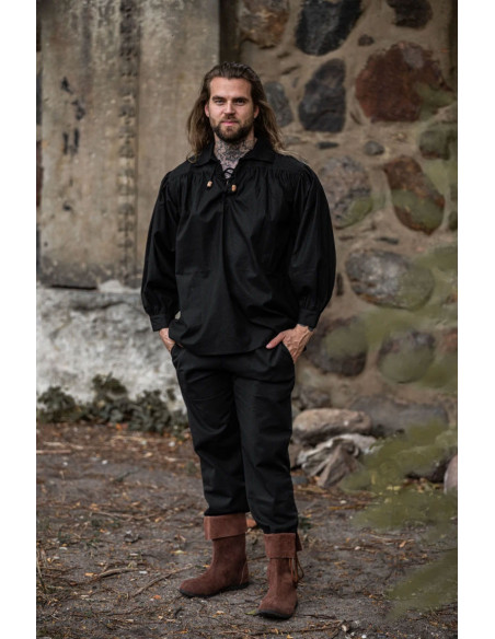 Camisa medieval con lazos modelo...