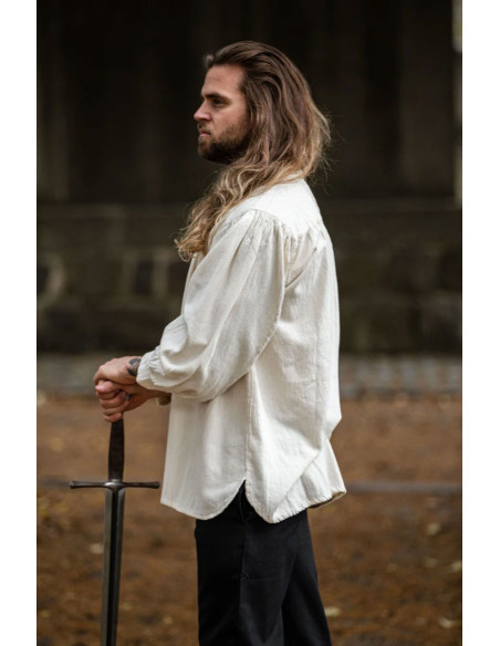 Camisa medieval crema con lazos Camisa medieval crema con lazos