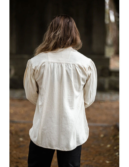 Camisa medieval crema con lazos Camisa medieval crema con lazos