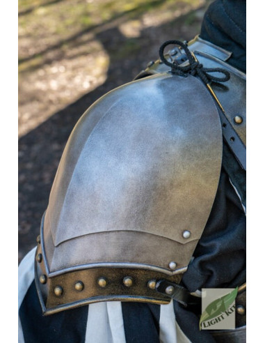 Mittelalterliche Ritter-Schulterpolster aus Polyurethan, Epic Armoury Light Kit