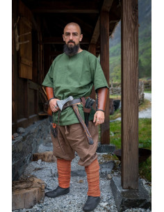 Viking tunika kortærmet Olaf, grøn